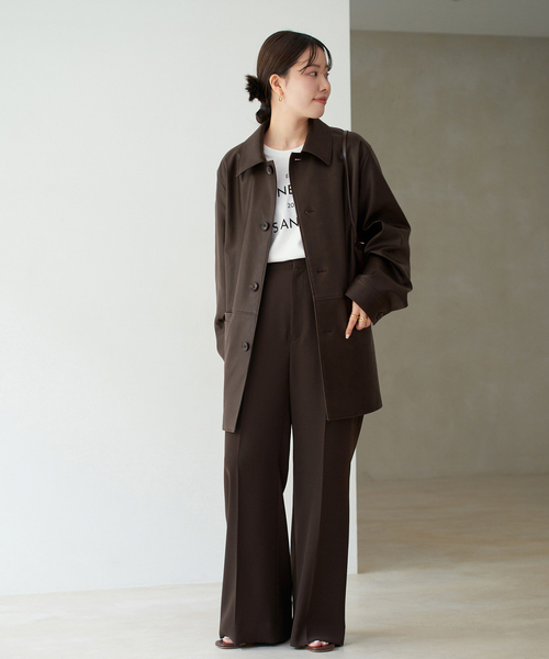 plage（プラージュ）の「《追加》washable straight パンツ 3（スラックス・レディース・ホワイト/ブラウン系その他・38/36/34/32）」の19枚目の写真