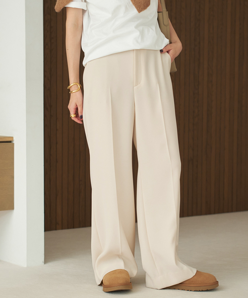 追加》washable straight パンツ 3（スラックス）｜Plage（プラージュ  