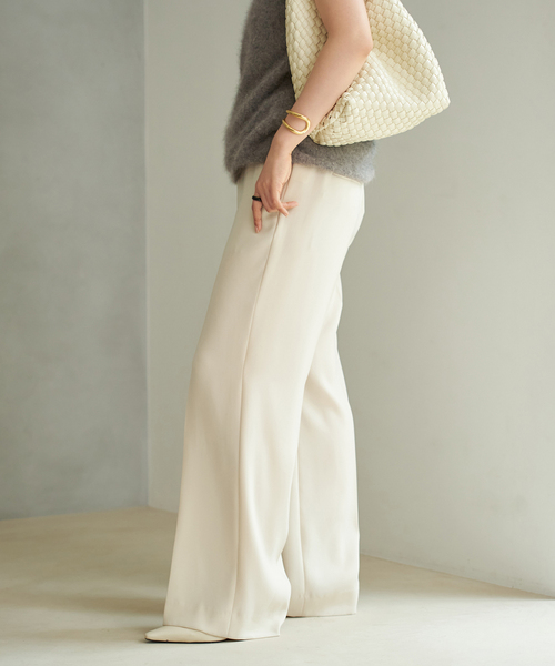 追加》washable straight パンツ 3（スラックス）｜Plage（プラージュ