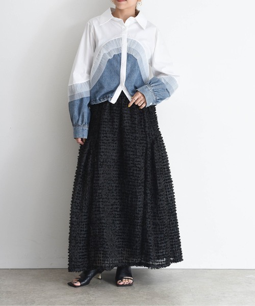 デニムMIXドロストシャツ Eimee Law│Eimee Law & LHELBIE 公式