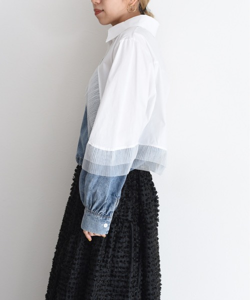 デニムMIXドロストシャツ Eimee Law│Eimee Law & LHELBIE 公式