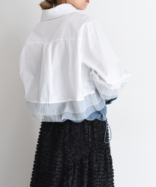 デニムMIXドロストシャツ Eimee Law│Eimee Law & LHELBIE 公式