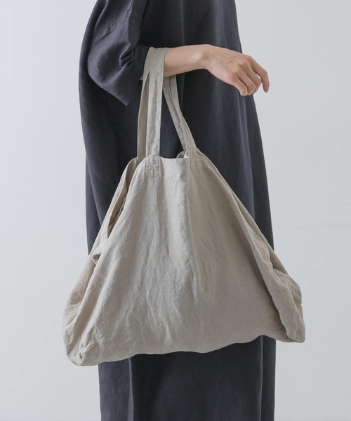 みゆきちゃん　大きなリネントートバッグ fog linen work（フォグリネンワーク）MISATO OGIHARA ワン