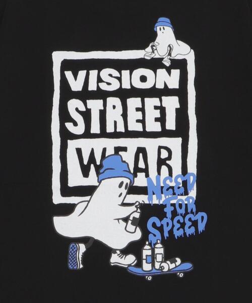 VISION STREET WEAR（ヴィジョンストリートウェア）の「∴WEGO/VISION別注ボックスロゴゴーストスケーターT（Tシャツ/カットソー・メンズ・パープル/ブラック/ホワイト・LARGE/MEDIUM）」の5枚目の写真