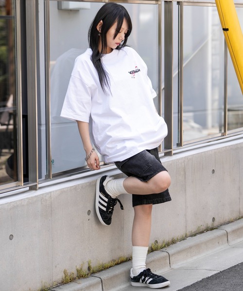 VISION STREET WEAR（ヴィジョンストリートウェア）の「∴WEGO/VISION別注ボックスロゴゴーストスケーターT（Tシャツ/カットソー・メンズ・パープル/ブラック/ホワイト・LARGE/MEDIUM）」の9枚目の写真