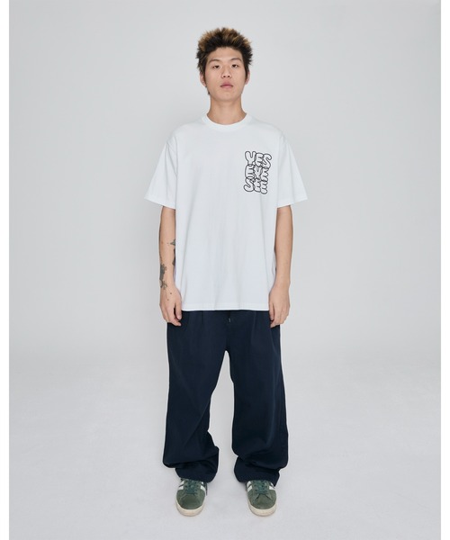 YESEYESEE（イエスアイシー）の「C-Logo Tee（Tシャツ/カットソー・メンズ・チョコ/ブラック/ホワイト/ネイビー/スカイブルー・S/M/L/XL）」の11枚目の写真