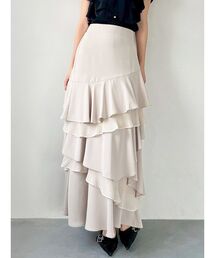 RESEXXY | プリーツヘムラッフルフレアスカート(スカート)