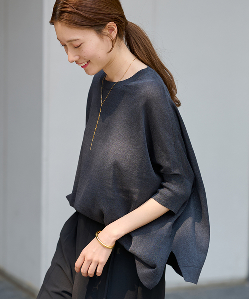 【美品】 フレームワーク ニット セーター ポンチョベスト カシミヤ混 カシミヤ混ニットポンチョ（ニット／セーター）｜FRAMeWORK