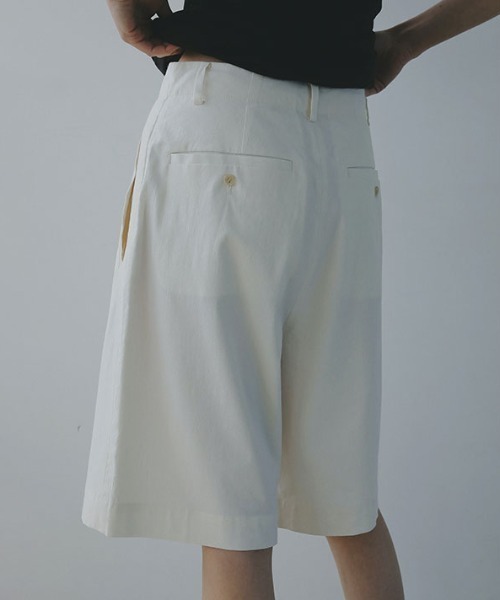 ETRE TOKYO（エトレトウキョウ）の「コットンリネンハーフパンツ（その他パンツ・レディース・ホワイト/ネイビー・S/M）」の14枚目の写真