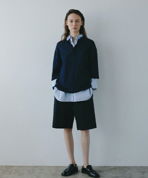 ETRE TOKYO（エトレトウキョウ）の「コットンリネンハーフパンツ（その他パンツ・レディース・ホワイト/ネイビー・S/M）」の6枚目の写真