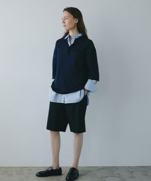 ETRE TOKYO（エトレトウキョウ）の「コットンリネンハーフパンツ（その他パンツ・レディース・ホワイト/ネイビー・S/M）」の7枚目の写真