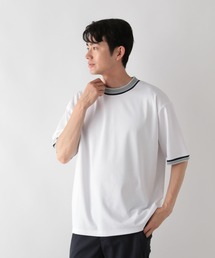 ニット切り替え/ポンチTシャツ/498714