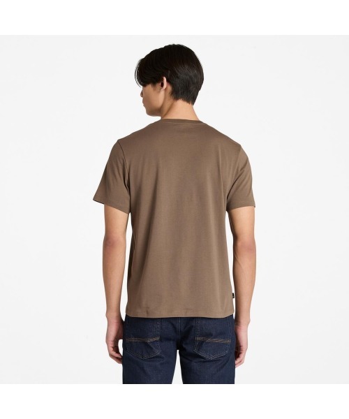 Timberland（ティンバーランド）の「半袖 フローラル ロゴ Tシャツ メンズ（Tシャツ/カットソー・メンズ・ブラウン・SMALL/MEDIUM/LARGE/X-LARGE/XX-LARGE/XXX-LARGE/X-SMALL）」の2枚目の写真