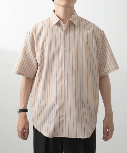 ITEMS URBANRESEARCH（アイテムズ アーバンリサーチ）の「Multi Stripes R.Collar shirts（シャツ/ブラウス・メンズ・ブルー/ブラウン/ベージュ・MEDIUM/LARGE）」の20枚目の写真