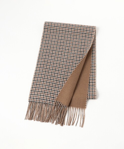 BEAMS（ビームス）の「カシミヤ リバーシブル マフラー（マフラー・メンズ・チャコールグレー/カーキ/ネイビー・ONE SIZE）」の7枚目の写真