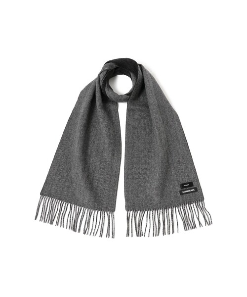 BEAMS（ビームス）の「カシミヤ リバーシブル マフラー（マフラー・メンズ・チャコールグレー/カーキ/ネイビー・ONE SIZE）」の14枚目の写真