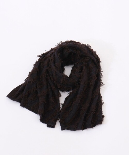 NOLLEY’S(ノーリーズ)の「フリンジストール(ストール/ショール・レディース・ホワイト/ダークブラウン/ライトグレー・FREE)」の13枚目の写真