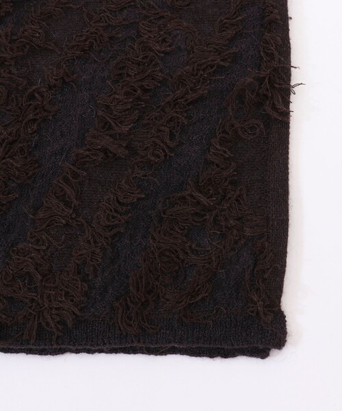 NOLLEY’S(ノーリーズ)の「フリンジストール(ストール/ショール・レディース・ホワイト/ダークブラウン/ライトグレー・FREE)」の9枚目の写真