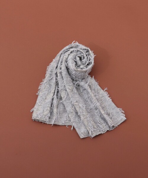 NOLLEY’S(ノーリーズ)の「フリンジストール(ストール/ショール・レディース・ホワイト/ダークブラウン/ライトグレー・FREE)」の6枚目の写真