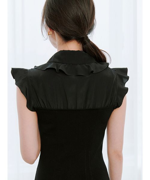 セール】Sustainableフリルカラードッキングワンピース（ワンピース