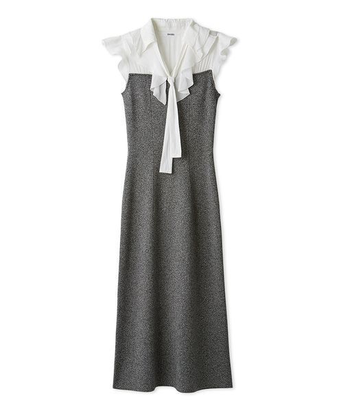 SNIDEL Sustainableフリルカラードッキングワンピース SNIDEL｜Sustainableフリルカラードッキングワンピース