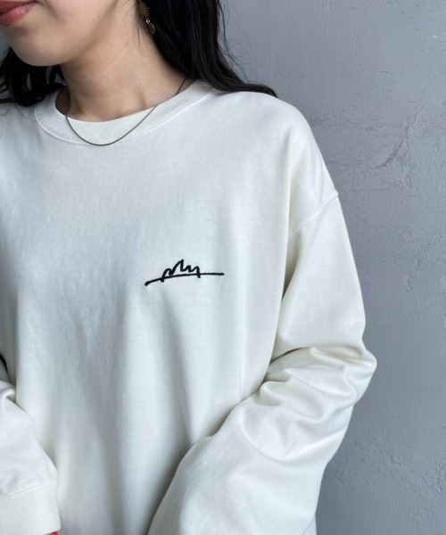 Manhattan Portage（マンハッタンポーテージ）の「[MANHATTAN PORTAGE/マンハッタンポーテージ] 別注 手書き風バックプリント ロングスリーブTシャツ（Tシャツ/カットソー・レディース・チャコールグレー/ライトグレー/アイボリー・S/M/L/XL）」の14枚目の写真