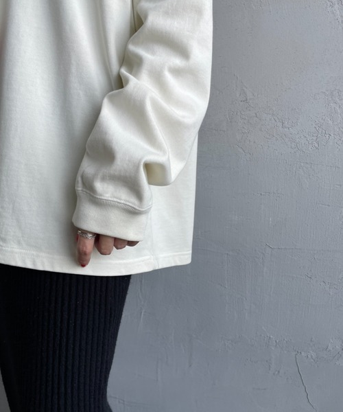 Manhattan Portage（マンハッタンポーテージ）の「[MANHATTAN PORTAGE/マンハッタンポーテージ] 別注 手書き風バックプリント ロングスリーブTシャツ（Tシャツ/カットソー・レディース・チャコールグレー/ライトグレー/アイボリー・S/M/L/XL）」の16枚目の写真