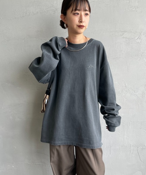 tシャツ 「WEB先行予約」「MANHATTAN PORTAGE/マンハッタンポーテージ」 別注 手書き風バックプリント ロングスリーブTシャツ レデ Manhattan Portage（マンハッタンポーテージ）の「[MANHATTAN