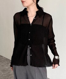 fredy emue | シアープリーツシャツ(シャツ/ブラウス)