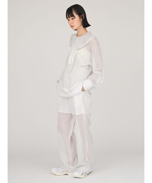 emmi（エミ）の「ラメメッシュブラウス（シャツ/ブラウス・レディース・ホワイト/ライトブルー・F）」の13枚目の写真