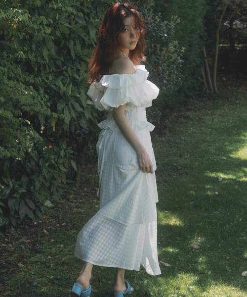 AND COUTURE（アンドクチュール）の「レースティアードスカート（スカート・レディース・ホワイト系その他/ブラック系その他・SMALL/MEDIUM）」の3枚目の写真