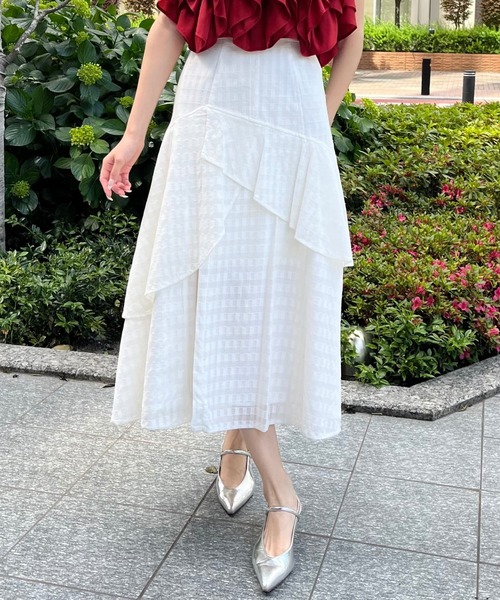 AND COUTURE(アンドクチュール)の「レースティアードスカート(スカート・レディース・ホワイト系その他/ブラック系その他・SMALL/MEDIUM)」の18枚目の写真
