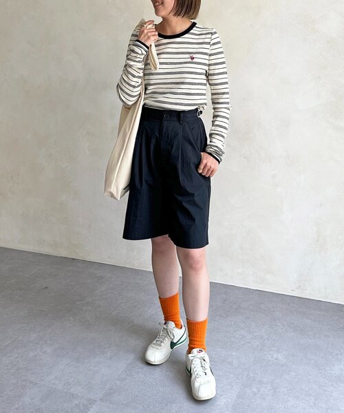 U.S. POLO ASSN.（ユーエスポロアッスン）の「【U.S. POLO ASSN. 】クルーネックリブロンT（Tシャツ/カットソー・レディース・ホワイト系その他/ブラック/アイボリー/グレー/ブラック系その他・FREE）」の15枚目の写真