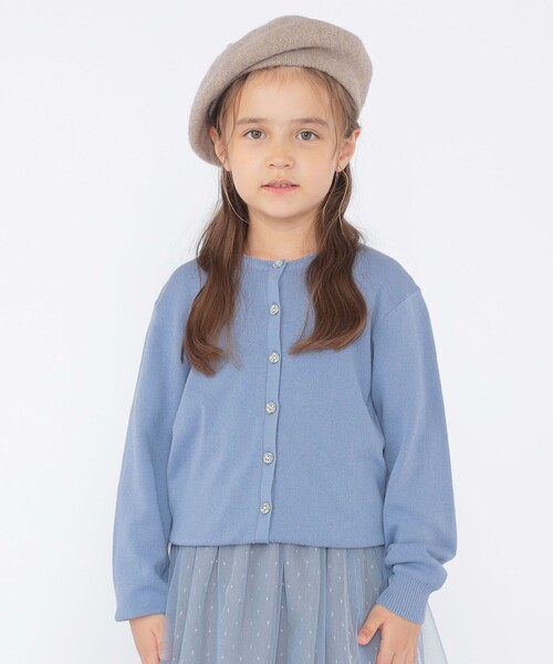 SHIPS（シップス）の「SHIPS KIDS:100～130cm / リバティ ニット カーディガン（カーディガン/ボレロ・キッズ・トップグレー/ブルー/ピンク・100/110/120/130）」の21枚目の写真