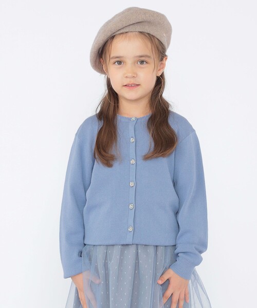 SHIPS（シップス）の「SHIPS KIDS:100～130cm / リバティ ニット カーディガン（カーディガン/ボレロ・キッズ・トップグレー/ブルー/ピンク・100/110/120/130）」の20枚目の写真