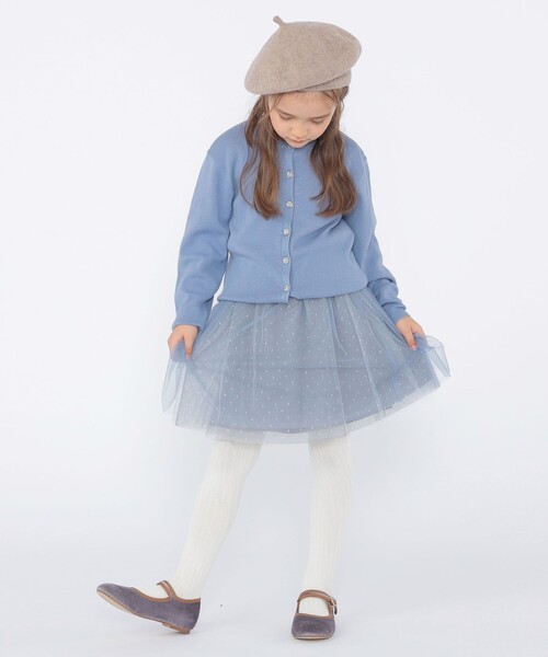 SHIPS（シップス）の「SHIPS KIDS:100～130cm / リバティ ニット カーディガン（カーディガン/ボレロ・キッズ・トップグレー/ブルー/ピンク・100/110/120/130）」の16枚目の写真