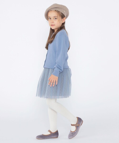SHIPS（シップス）の「SHIPS KIDS:100～130cm / リバティ ニット カーディガン（カーディガン/ボレロ・キッズ・トップグレー/ブルー/ピンク・100/110/120/130）」の15枚目の写真