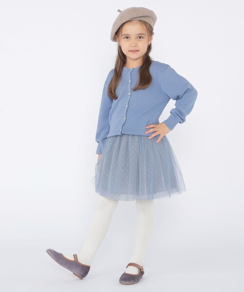 SHIPS（シップス）の「SHIPS KIDS:100～130cm / リバティ ニット カーディガン（カーディガン/ボレロ・キッズ・トップグレー/ブルー/ピンク・100/110/120/130）」の14枚目の写真