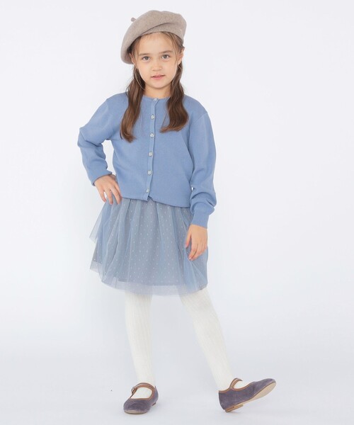 SHIPS（シップス）の「SHIPS KIDS:100～130cm / リバティ ニット カーディガン（カーディガン/ボレロ・キッズ・トップグレー/ブルー/ピンク・100/110/120/130）」の13枚目の写真