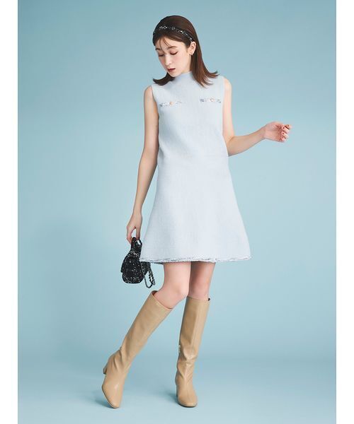 CELFORD（セルフォード）の「トリムミニニットワンピースセット