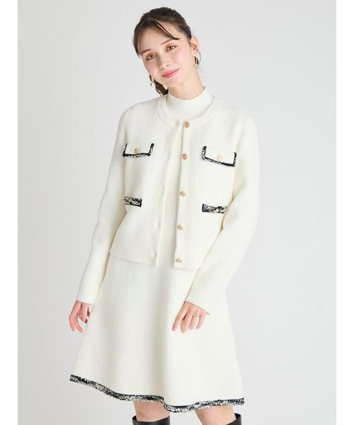 トリムミニニットワンピースセット セール】トリムミニニットワンピースセット（ワンピース）｜CELFORD