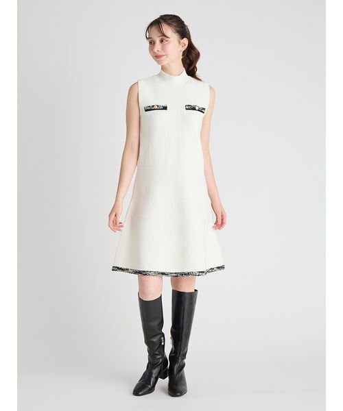 セール】トリムミニニットワンピースセット（ワンピース）｜CELFORD