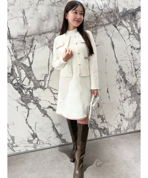 セール】トリムミニニットワンピースセット（ワンピース）｜CELFORD