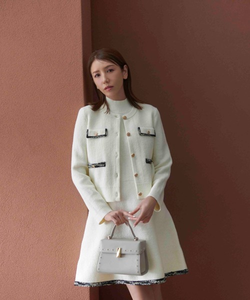 CELFORD（セルフォード）の「ニットベストレイヤードワンピース