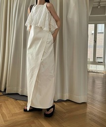 WILLFULLY（ウィルフリー）の「lace asymmetry frill cocoon OP（ワンピース・レディース）」