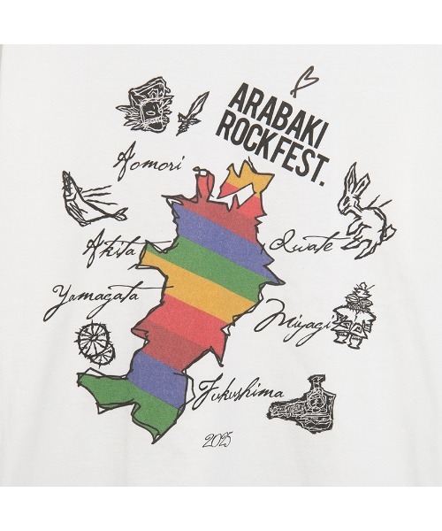 glamb（グラム）の「ARABAKI ROCK FEST.×glamb T-SHIRT（Tシャツ/カットソー・メンズ・ブラック/ホワイト・L/XL/M）」の7枚目の写真
