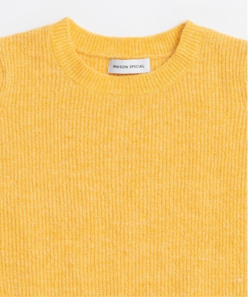MAISON SPECIAL（メゾンスペシャル）の「Cap Sleeve Knit Tops/キャップスリーブニットトップス（ニット/セーター・レディース・イエロー/グレー・FREE）」の10枚目の写真