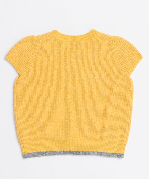MAISON SPECIAL（メゾンスペシャル）の「Cap Sleeve Knit Tops/キャップスリーブニットトップス（ニット/セーター・レディース・イエロー/グレー・FREE）」の13枚目の写真