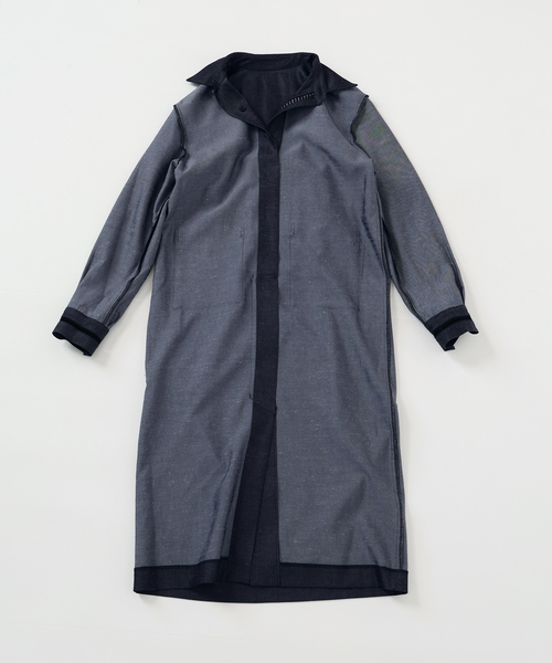 VERMEIL par iena(ヴェルメイユパーイエナ)の「Room no.8 BLACK ルームエイトブラック TRI/TWILL COMBI LACE DRE BR80-244-35690(ワンピース・レディース・ネイビー・FREE)」の18枚目の写真