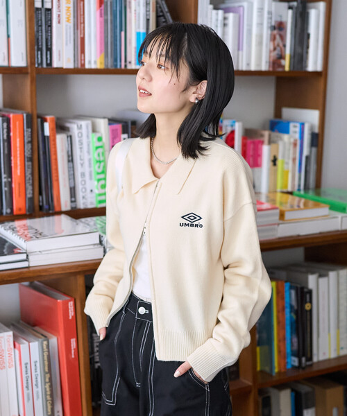 セール】UMBRO × FREAK'S STORE/アンブロ 別注 ZIP KNIT / ポロニット